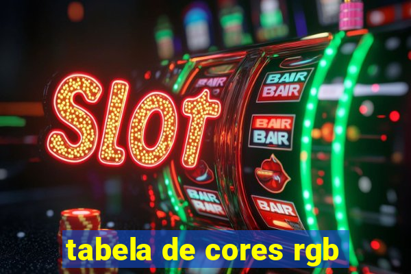 tabela de cores rgb